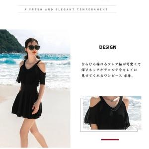 水着 レディース 体型カバー ワンピース オー...の詳細画像1