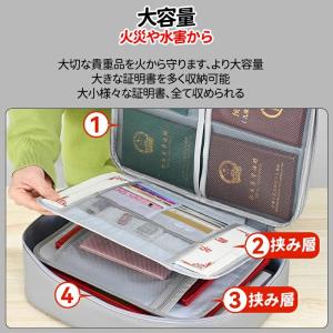 耐火バッグ 手提げ 耐火金庫 バッグ 4層式 ...の詳細画像4