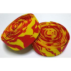 バーテープ 迷彩 黄橙 ロードバイク 自転車用 注目度抜群