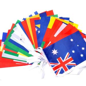 連続　万国旗　テトロン　20カ国　４個セット 運動会などに Amazon.co.jp: TOSPA ポリエチレン製連続万国旗 20カ国連続旗 日本製