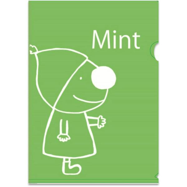 クリアファイル　ミント君と仲間たち　Mint