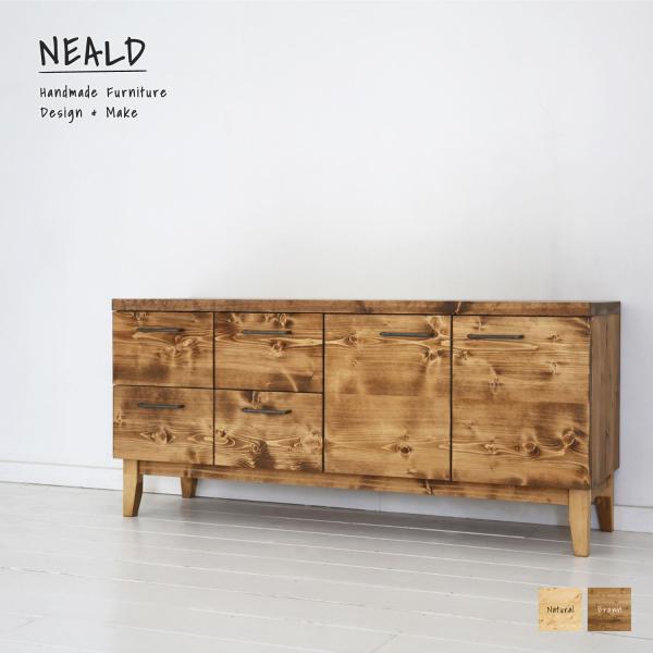 サイドボード ローボード 無垢 北欧 シンプル モダン ナチュラル おしゃれ 天然木 手作り 引き出...