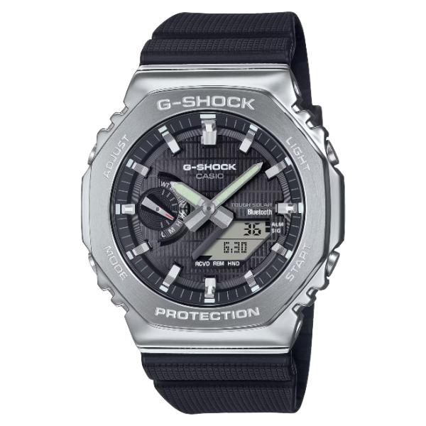2年保証 GBM-2100-1A CASIO G-SHOCK メタル ステンレススチール ブラック ...
