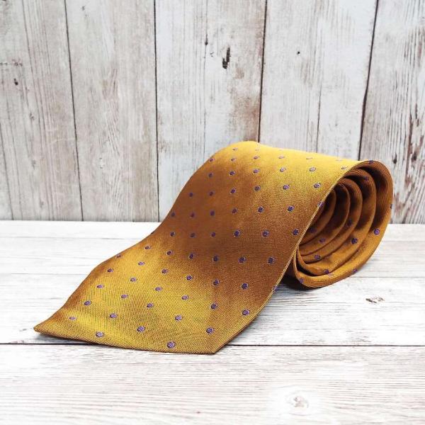 【ヴィンテージネクタイ（80年代物）】GRASS MEN’S　グラスメン　ドット柄　総柄　ネクタイ｜...