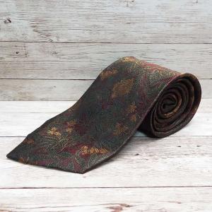 未使用タグ付　クリスチャンディオール　ネクタイ　アスコットタイ　黒・茶色 Christian Dior（クリスチャン・ディオール） ◎ヴィンテージネクタイ