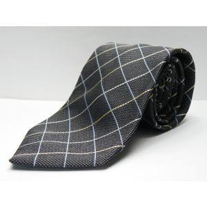 【使い勝手の良い基本の１本】Gainer（ゲイナー）　クロスストライプ柄ネクタイ｜日本製｜シルク10...