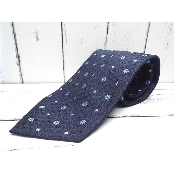 【イタリア素材の素敵な小紋柄】WITH GALLERY｜日本製　織り柄の綺麗な総柄ネクタイ｜シルク1...