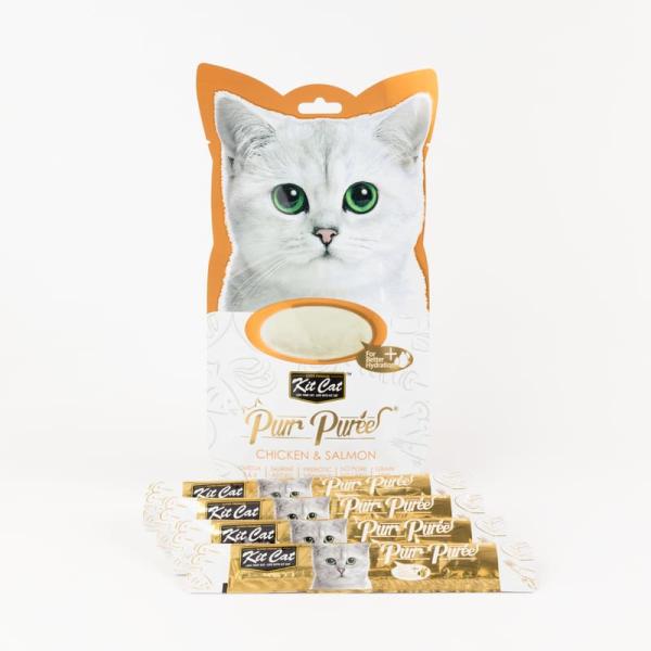 KitCat キットキャット パーピューレ チキン＆サーモン 60g 15g×4 おやつ 猫用