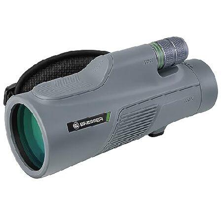 BRESSER 単眼鏡 ウェーブ 12 x 50 高倍率、コーティング、優れたBAK-4ガラス、防水...
