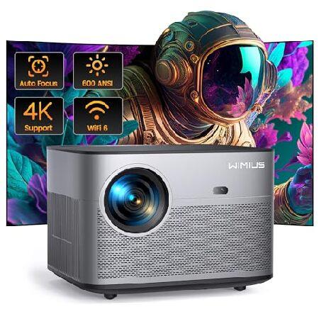 [Auto Focus/Keystone] 4K Projector with WiFi 6 and...