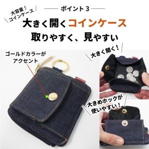 ミニ財布 日本が誇るデニム コインケース 小銭...の詳細画像4