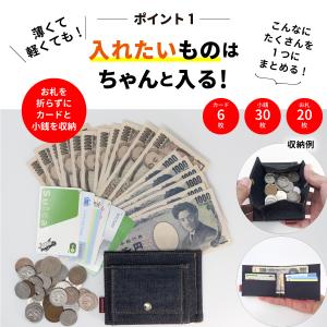 マネークリップ 日本が誇るデニム 小銭入れ付き...の詳細画像2