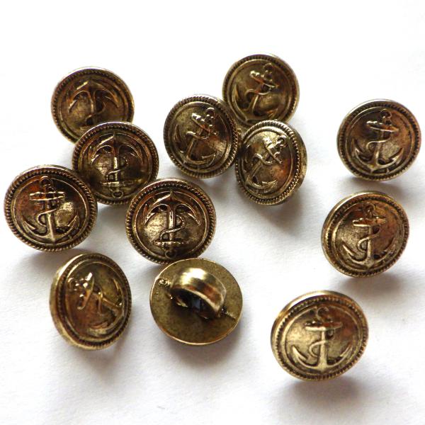 ヴィンテージボタン　フランス直　樹脂製　ブライスなどお人形のボタンサイズ　9.92ｍｍ　厚み6.9ｍ...