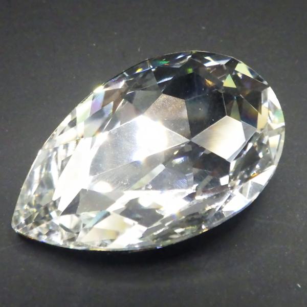 ヴィンテージスワロフスキーArt.4327　Crystalクリスタルゴールドフォイル 30ｍｍｘ20...