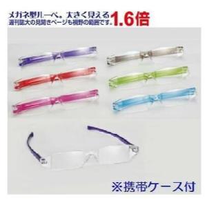 エビスリバイスルーペ メガネ型ルーペ 倍率：1.6倍 携帯 保管専用ケース付