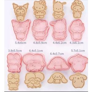サンリオ クッキー型 8点セット 全身の詳細画像2