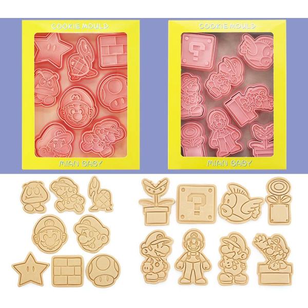 マリオ　クッキー型　16点セット