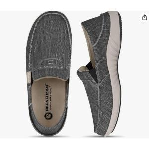 WALK HERO Comfort and Support 幅広い 靴 スリッポンシューズ 足底筋膜...