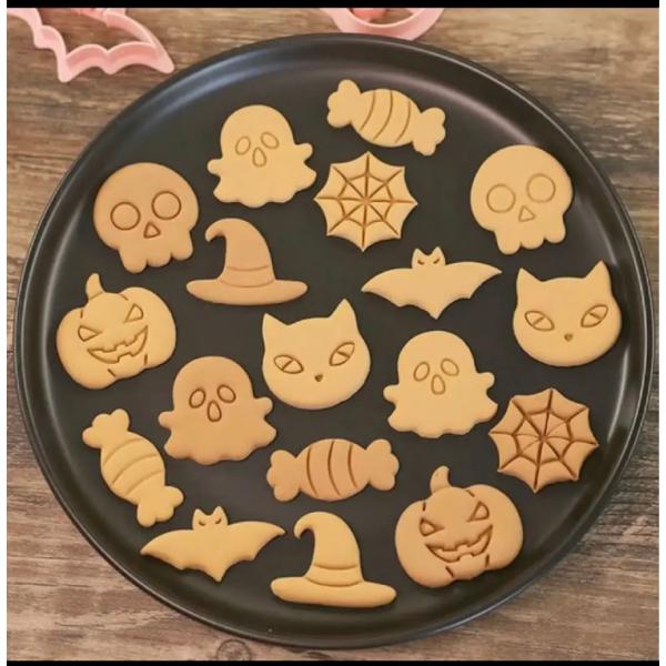 ハロウィン　クッキー型　8点セット　型抜き　粘土作り