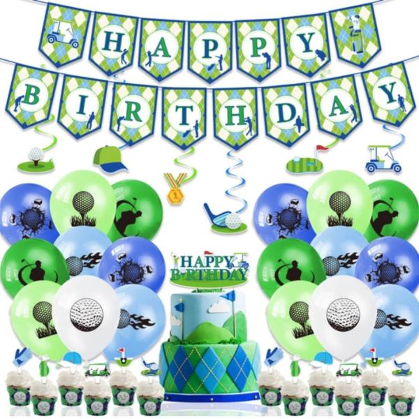 ゴルフ　誕生日　ガーランド　室内飾り 誕生日飾りつけ