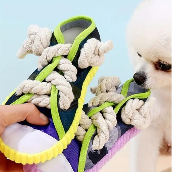 スリッパ 音が鳴る 小型犬 いたずらスニーカー 犬 おもちゃ 玩具 噛む ぬいぐるみ 靴 音が出る ...