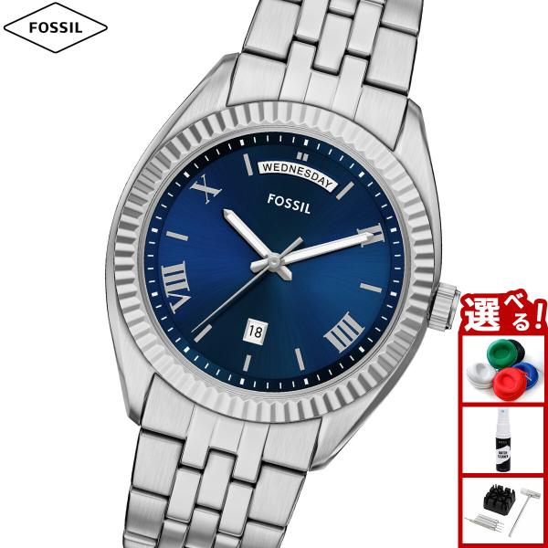 （ノベルティー付き）フォッシル FOSSIL 腕時計 メンズ CAMPBELL 三針 デイデイト ス...