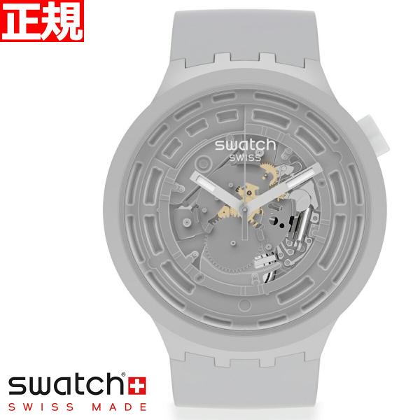 swatch メンズ レディース ビッグボールド バイオセラミック C-GREY BIG BOLD ...