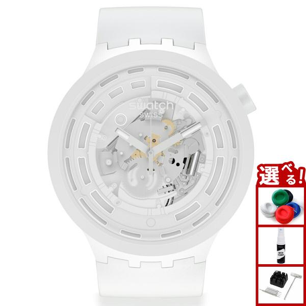 swatch スウォッチ 腕時計 メンズ レディース ビッグボールド バイオセラミック C-WHIT...