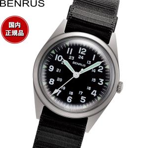 ベンラス BENRUS 腕時計 メンズ DTU-2A/P-SVBK ミリタリーウォッチ 復刻モデル
