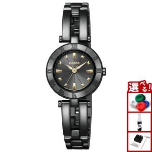 Citizen　レディース腕時計 ウィッカ ソーラーテック 防水 ハーフバングル wicca（ウィッカ） シチズン ソーラー ハーフバングル オールブラック