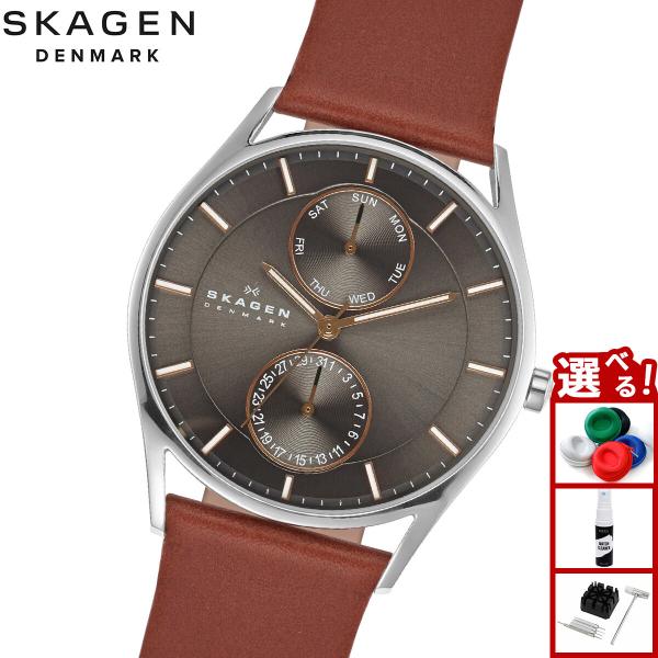 スカーゲン SKAGEN 腕時計 メンズ HOLST クロノグラフ マルチファンクション ブラウン ...