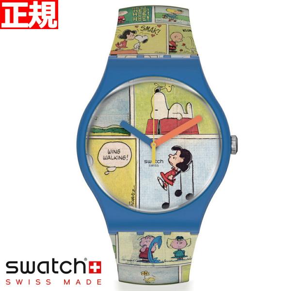 swatch PEANUTS コラボ コミック・ストリップ メンズ レディース SO29Z108 ス...