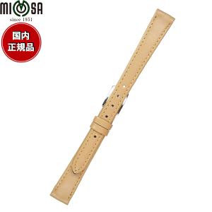 10％OFFクーポン&店内 ミモザ MIMOSA 腕時計 替えバンド ベルト レディース Eカーフ カーフ 8mm キャメル/シルバー 時計 革 牛革