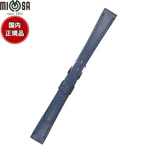10％OFFクーポン&店内 ミモザ MIMOSA 腕時計 替えバンド ベルト レディース Eカーフ カーフ 13mm ネイビー/シルバー 時計 革 牛革