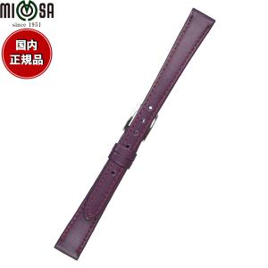 誰でも使える10％OFFクーポン19日まで ミモザ MIMOSA 腕時計 替えバンド ベルト レディース Eカーフ カーフ 15mm ワイン/シルバー 時計 革 牛革