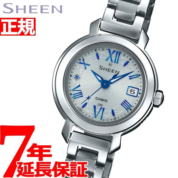 カシオ シーン 電波 ソーラー 腕時計 レディース SHW-5300D-7AJF