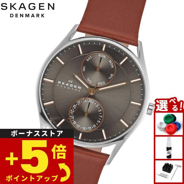 スカーゲン SKAGEN 腕時計 メンズ HOLST クロノグラフ マルチファンクション ブラウン ...