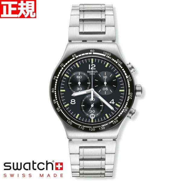 swatch スウォッチ 腕時計 メンズ ニューアイロニー クロノ ナイト・フライト YVS444G...