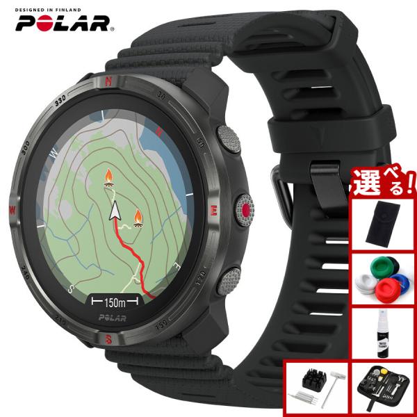 （ノベルティー付き）ポラール POLAR Grit X2 ナイトブラック S-L 腕時計 スマートウ...