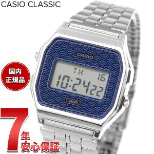 カシオ クラシック CASIO CLASSIC デジタル 限定モデル 腕時計 A159WEVJ-2JR 青海波 ブルー