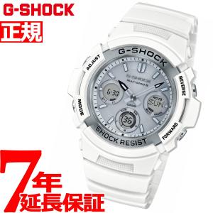 Gショック G-SHOCK 電波 ソーラー 腕時計 メンズ ホワイト AWG-M100SMW-7AJF ジーショック