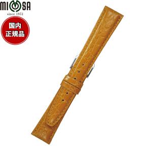 ミモザ（MIMOSA） 腕時計 替えバンド ベルト メンズ RA型押ワニ カーフ