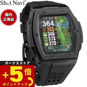 ショットナビ Shot Navi Crest2 クレスト2 腕時計型 GPS ゴルフ ナビ 距離測定器 ブラック｜neel