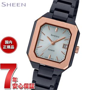 倍々+5倍！最大ポイント26倍！本日限定！カシオ シーン CASIO SHEEN ソーラー 腕時計 レディース SHS-4528GBJ-7AJF ブラック ピンクゴールド｜neel