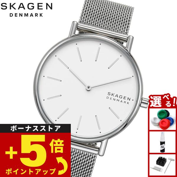 スカーゲン SKAGEN 腕時計 レディース SIGNATUR シルバートーン スチールメッシュウォ...