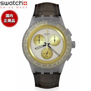 swatch スウォッチ GOLDEN RADIANCE SUSM100 腕時計 メンズ クロノグラ...