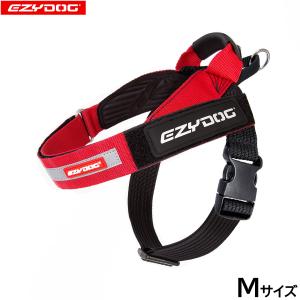 イージードッグ EZYDOG エクスプレスハーネス M レッド ハンドル付き 反射 中型犬｜ペットショップneel