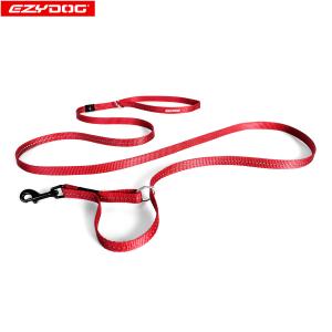 倍々+5倍！最大ポイント26倍！本日限定！イージードッグ EZYDOG ヴァリオ4ライト レッド 多用途リード 長さ変更 ハーフチョーク 小型犬用｜neeldog