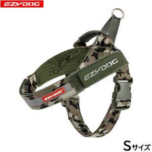 倍々+5倍！最大ポイント26倍！本日限定！イージードッグ EZYDOG エクスプレスハーネス S グリーンカモ ハンドル付き 反射 小型犬 中型犬｜neeldog