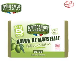 MAITRE SAVON DE MARSEILLE メートル・サボン・ド・マルセイユ サボン・ド・マルセイユ オリーブ 500g（100g×5）｜neelhealth